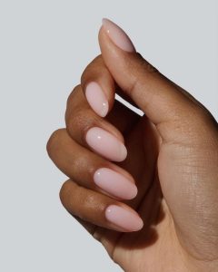 Naked manicure trend.