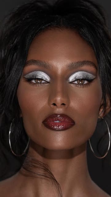 metallic hue eye makeup