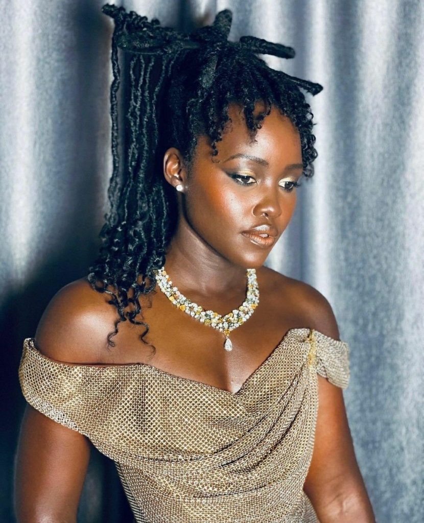 lupita nyong'o on braids with forehead