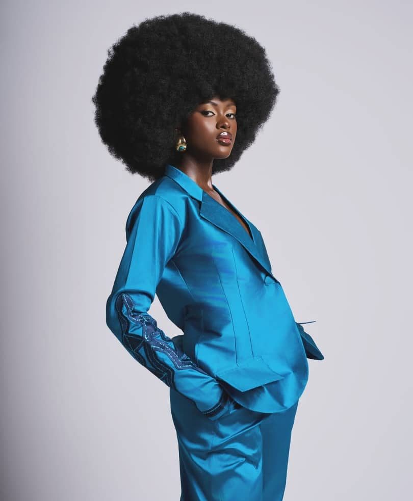 melanin beauty on jumpsuit capsule wardrobe