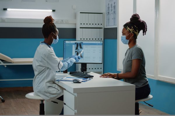 black woman with black doctor cervical cancer