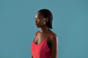 black woman thinking